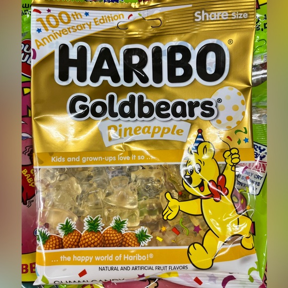 Haribo Other X Haribo Pineapple Bears 10 Bags 4 Ounces Each Limited